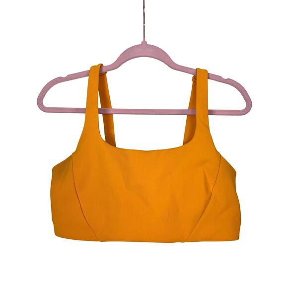 lululemon athletica Other - Lululemon Train Bra Medium Support C/D Cups Ribbed Yellow Size 12